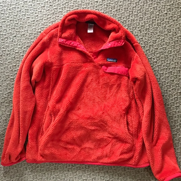 Patagonia Women’s Re-Tool Pullover in Orange - Picture 3 of 3